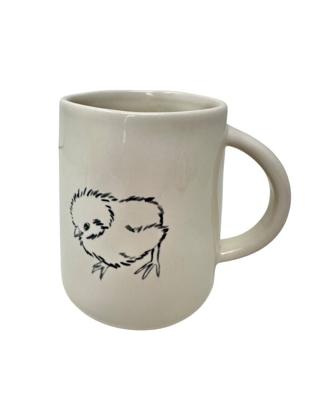 Rae Dunn CHICK Ceramic Mug Double Sided Large Coffee Tea Cup Easter PEEP PEEP